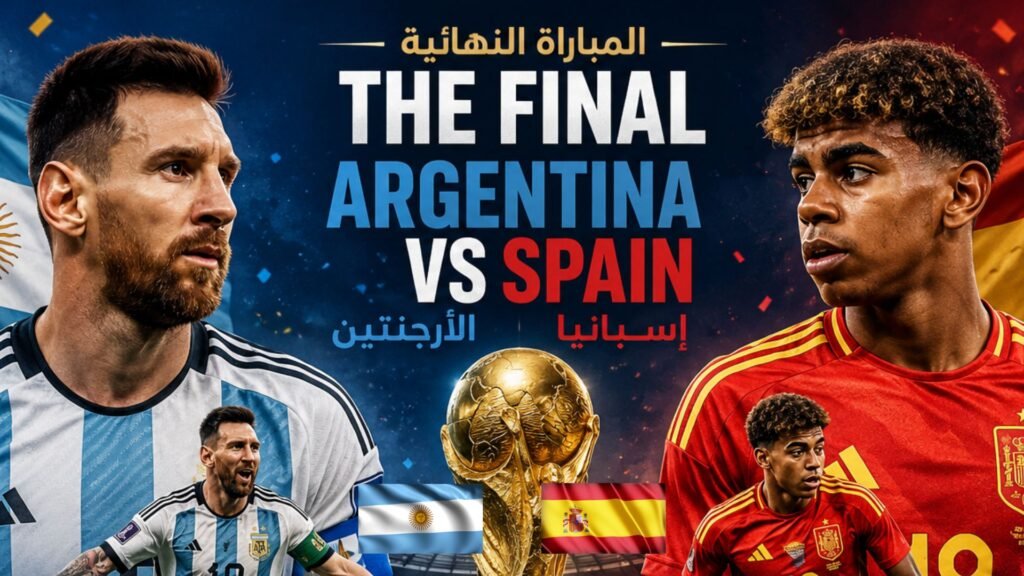 نهائي كأس العالم الأرجنتين ضد إسبانيا